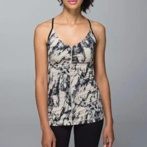 Lululemon Open Your Heart Tank Great Granite in Black Mojave Tan / Black